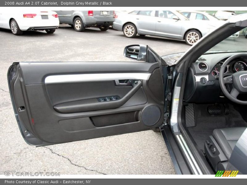 Dolphin Grey Metallic / Black 2008 Audi A4 2.0T Cabriolet