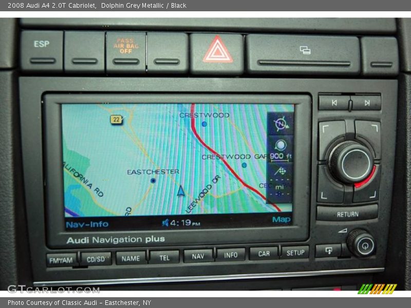 Dolphin Grey Metallic / Black 2008 Audi A4 2.0T Cabriolet