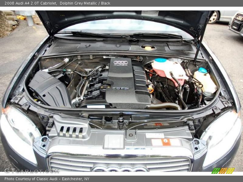 Dolphin Grey Metallic / Black 2008 Audi A4 2.0T Cabriolet