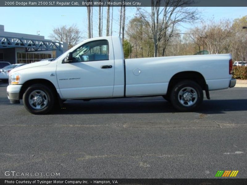 Bright White / Medium Slate Gray 2006 Dodge Ram 2500 SLT Regular Cab