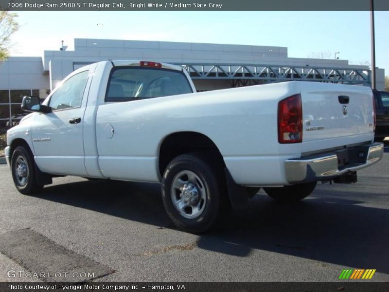 Bright White / Medium Slate Gray 2006 Dodge Ram 2500 SLT Regular Cab