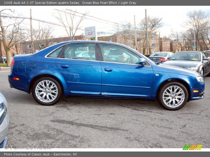 Ocean Blue Pearl Effect / Light Gray 2008 Audi A4 2.0T Special Edition quattro Sedan