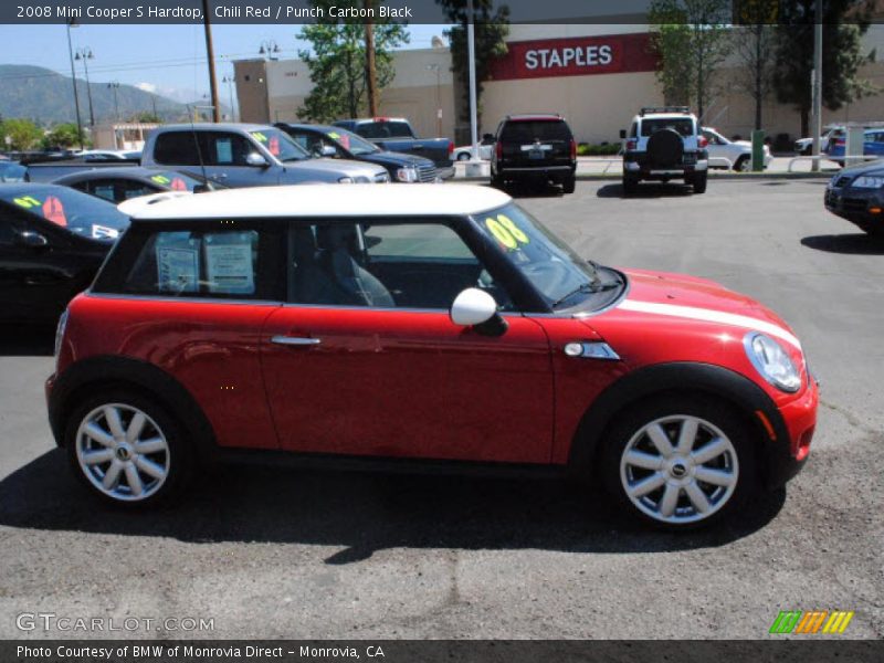 Chili Red / Punch Carbon Black 2008 Mini Cooper S Hardtop