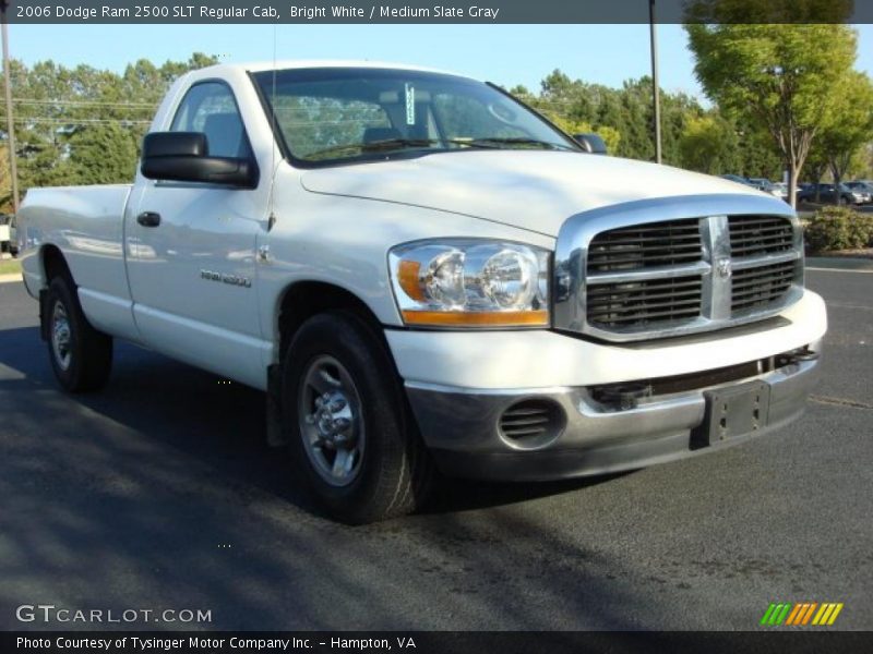 Bright White / Medium Slate Gray 2006 Dodge Ram 2500 SLT Regular Cab