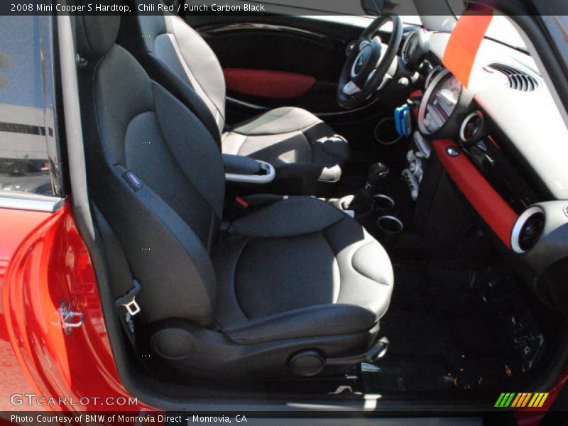 Chili Red / Punch Carbon Black 2008 Mini Cooper S Hardtop