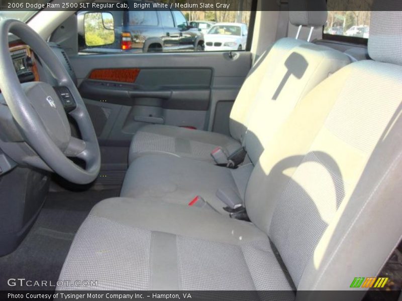 Bright White / Medium Slate Gray 2006 Dodge Ram 2500 SLT Regular Cab