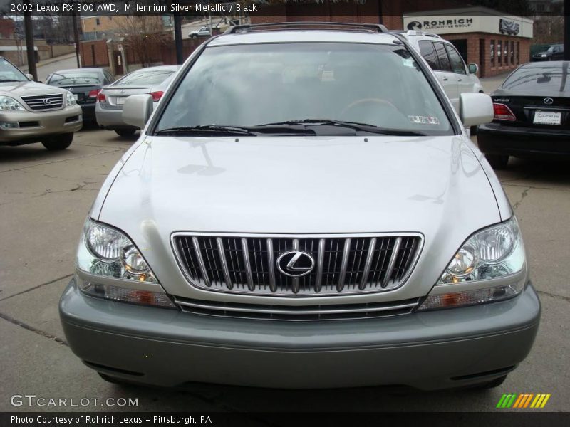 Millennium Silver Metallic / Black 2002 Lexus RX 300 AWD