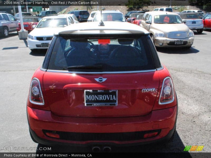 Chili Red / Punch Carbon Black 2008 Mini Cooper S Hardtop
