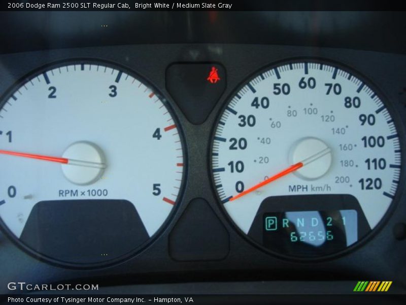 Bright White / Medium Slate Gray 2006 Dodge Ram 2500 SLT Regular Cab