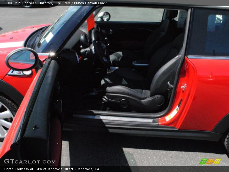 Chili Red / Punch Carbon Black 2008 Mini Cooper S Hardtop