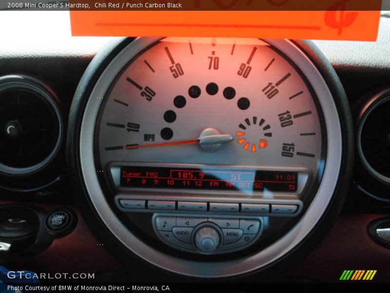 Chili Red / Punch Carbon Black 2008 Mini Cooper S Hardtop