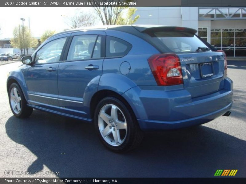 Marine Blue Pearl / Pastel Slate Gray/Blue 2007 Dodge Caliber R/T AWD