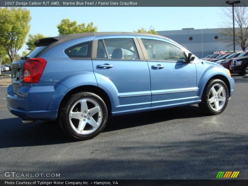 Marine Blue Pearl / Pastel Slate Gray/Blue 2007 Dodge Caliber R/T AWD