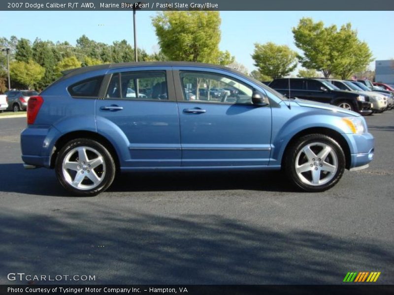 Marine Blue Pearl / Pastel Slate Gray/Blue 2007 Dodge Caliber R/T AWD