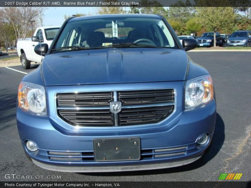 Marine Blue Pearl / Pastel Slate Gray/Blue 2007 Dodge Caliber R/T AWD