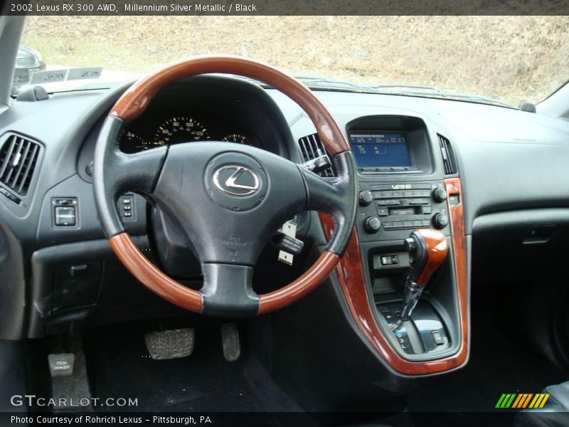 Millennium Silver Metallic / Black 2002 Lexus RX 300 AWD