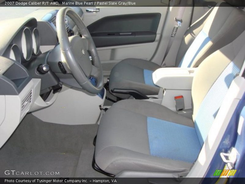 Marine Blue Pearl / Pastel Slate Gray/Blue 2007 Dodge Caliber R/T AWD