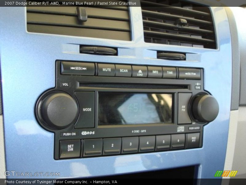 Marine Blue Pearl / Pastel Slate Gray/Blue 2007 Dodge Caliber R/T AWD
