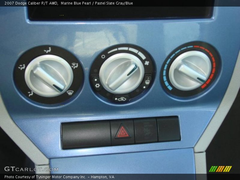 Marine Blue Pearl / Pastel Slate Gray/Blue 2007 Dodge Caliber R/T AWD