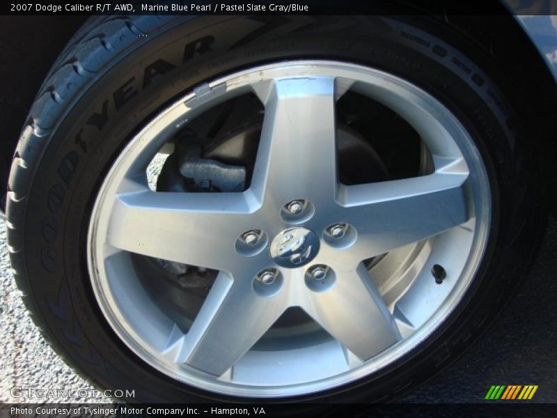 Marine Blue Pearl / Pastel Slate Gray/Blue 2007 Dodge Caliber R/T AWD