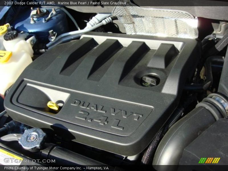 Marine Blue Pearl / Pastel Slate Gray/Blue 2007 Dodge Caliber R/T AWD