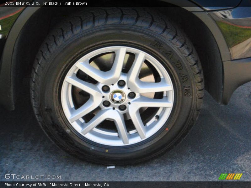 Jet Black / Truffle Brown 2005 BMW X5 3.0i