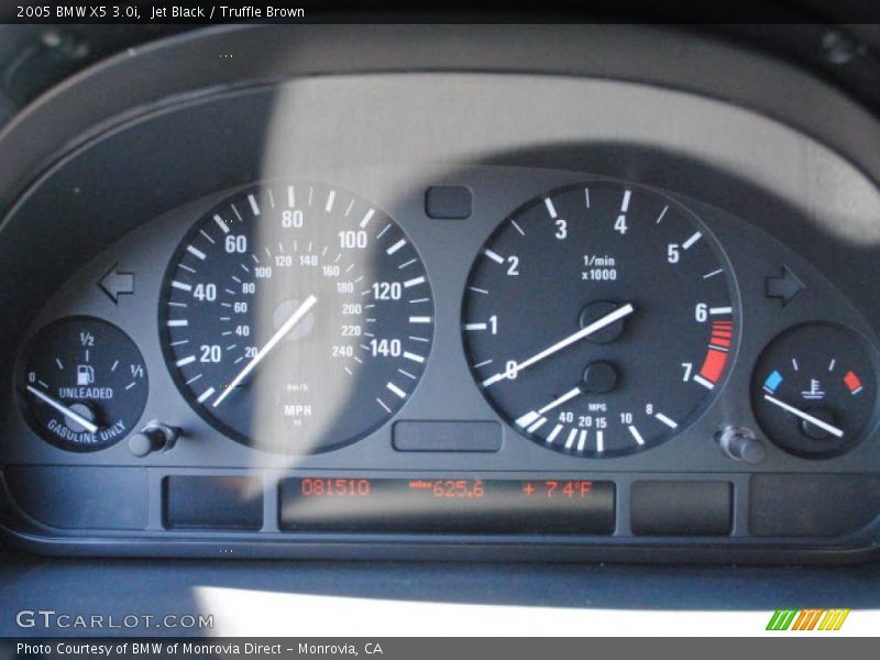 Jet Black / Truffle Brown 2005 BMW X5 3.0i