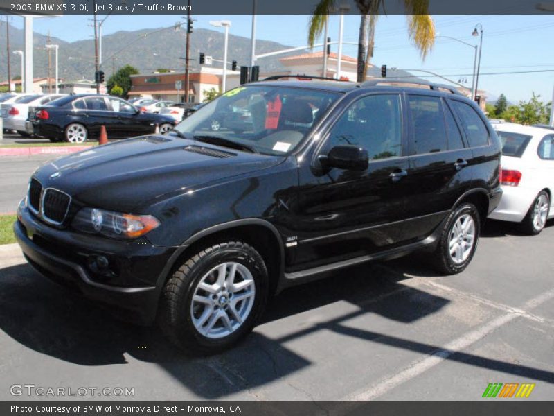 Jet Black / Truffle Brown 2005 BMW X5 3.0i