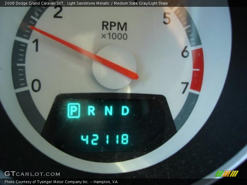Light Sandstone Metallic / Medium Slate Gray/Light Shale 2008 Dodge Grand Caravan SXT