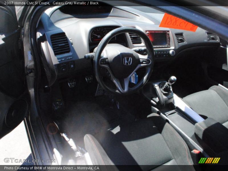 Galaxy Gray Metallic / Black 2007 Honda Civic Si Coupe