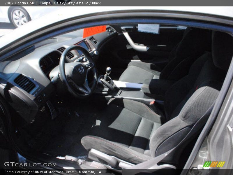 Galaxy Gray Metallic / Black 2007 Honda Civic Si Coupe