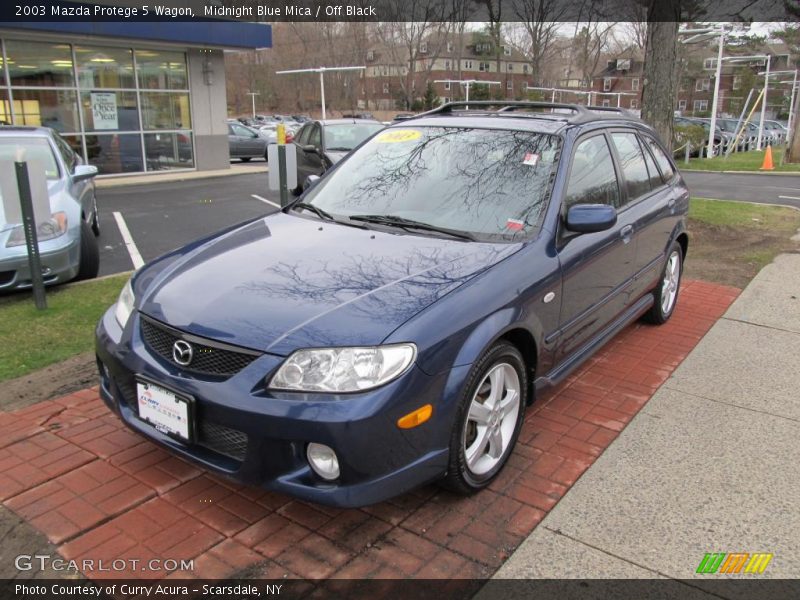 Midnight Blue Mica / Off Black 2003 Mazda Protege 5 Wagon