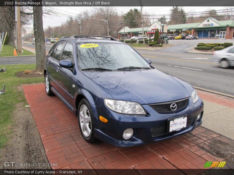 Midnight Blue Mica / Off Black 2003 Mazda Protege 5 Wagon