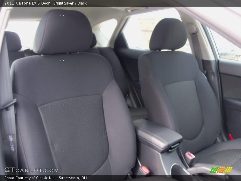 Bright Silver / Black 2011 Kia Forte EX 5 Door