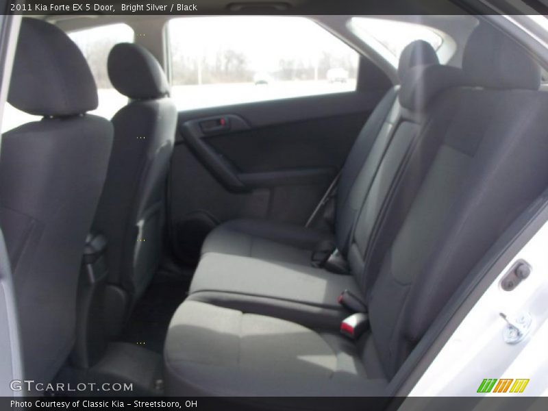 Bright Silver / Black 2011 Kia Forte EX 5 Door