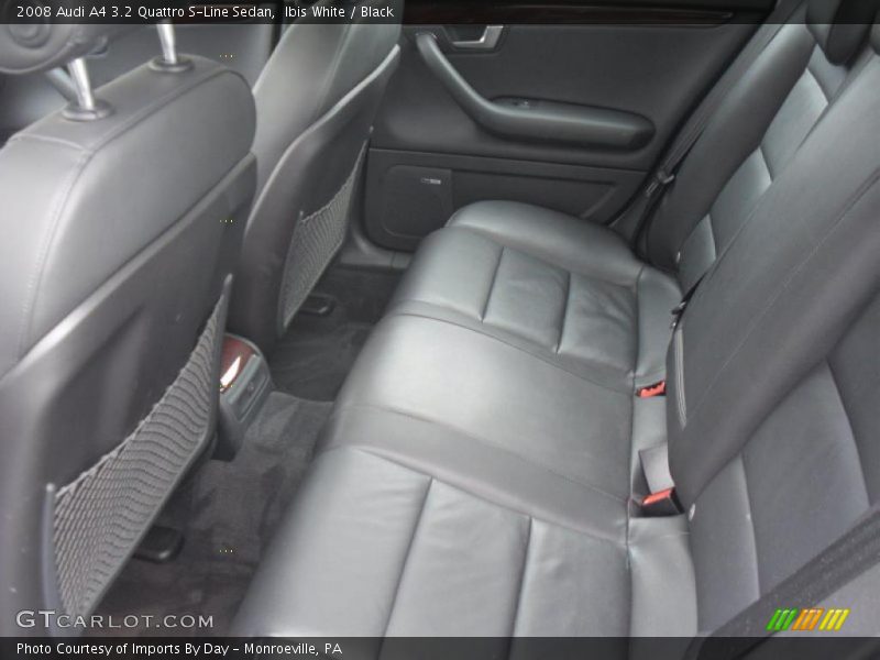 Ibis White / Black 2008 Audi A4 3.2 Quattro S-Line Sedan