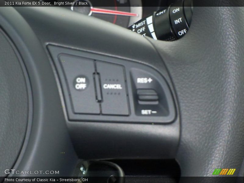 Bright Silver / Black 2011 Kia Forte EX 5 Door