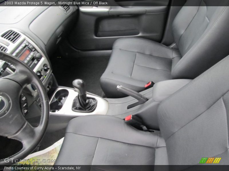 Midnight Blue Mica / Off Black 2003 Mazda Protege 5 Wagon