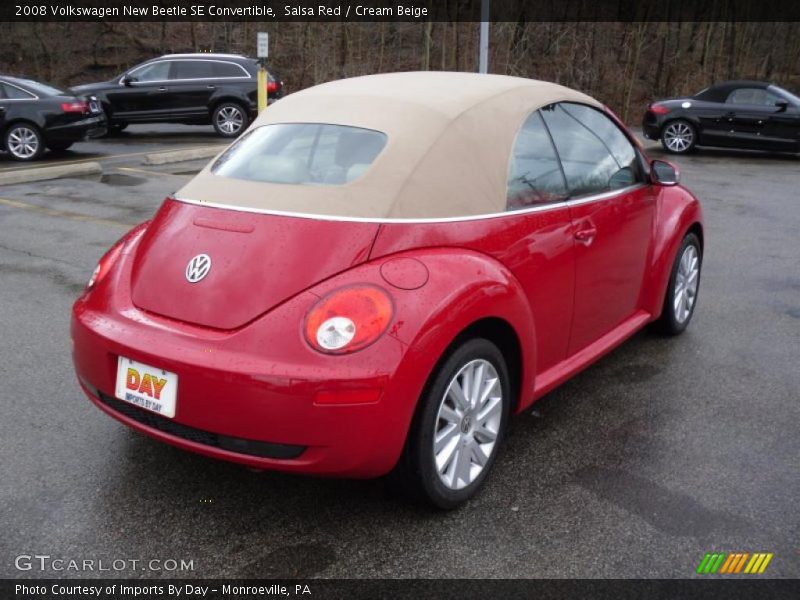 Salsa Red / Cream Beige 2008 Volkswagen New Beetle SE Convertible