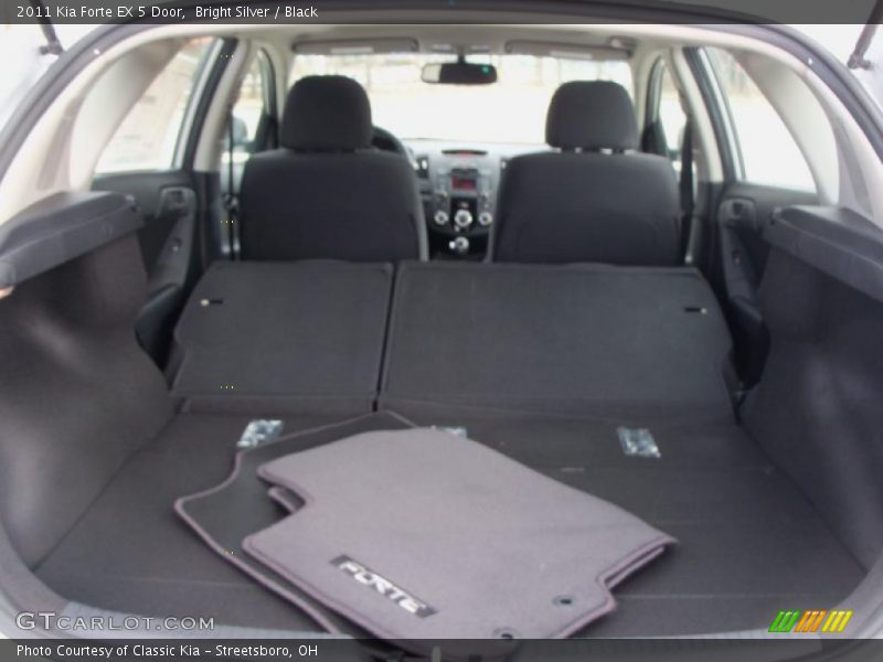 Bright Silver / Black 2011 Kia Forte EX 5 Door