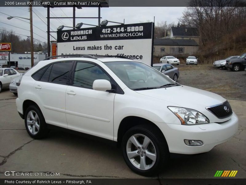 Crystal White Pearl / Ivory 2006 Lexus RX 330 AWD