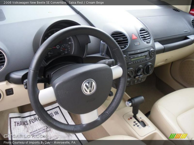 Salsa Red / Cream Beige 2008 Volkswagen New Beetle SE Convertible