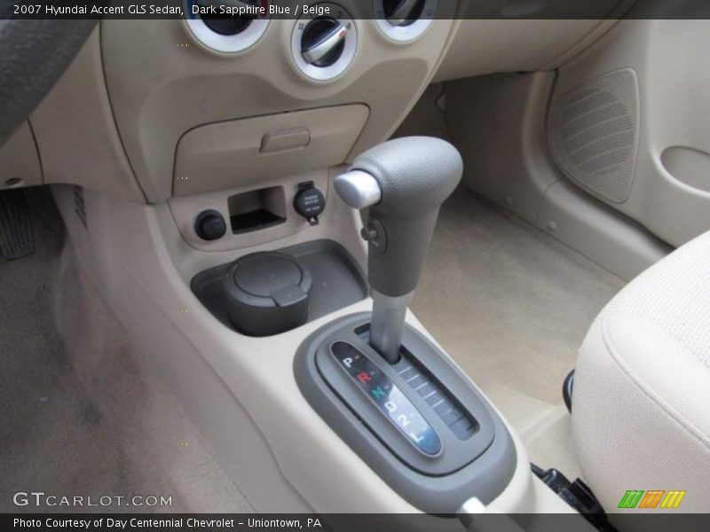 Dark Sapphire Blue / Beige 2007 Hyundai Accent GLS Sedan