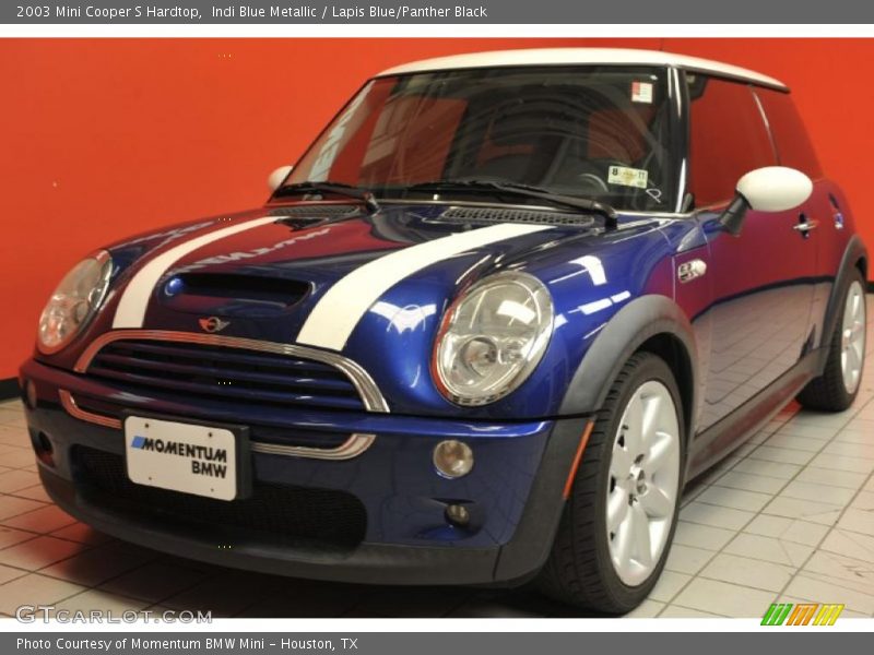 Indi Blue Metallic / Lapis Blue/Panther Black 2003 Mini Cooper S Hardtop