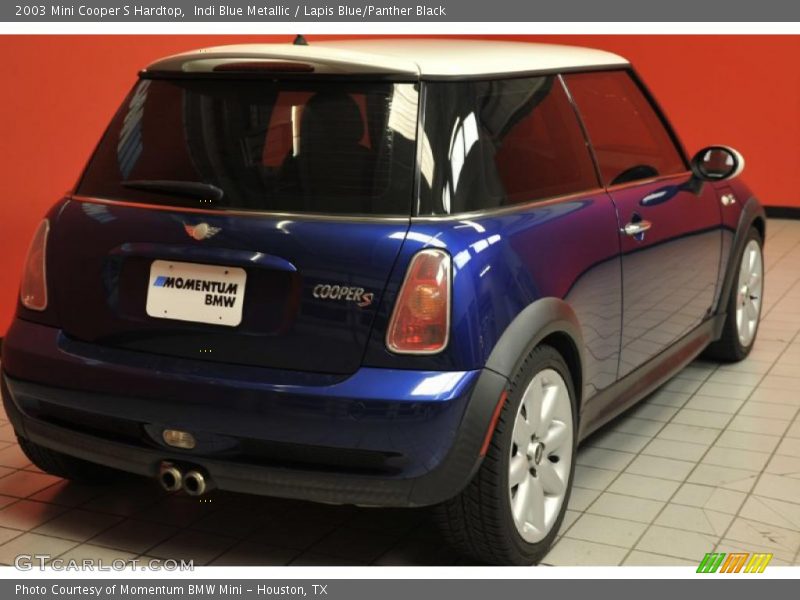 Indi Blue Metallic / Lapis Blue/Panther Black 2003 Mini Cooper S Hardtop