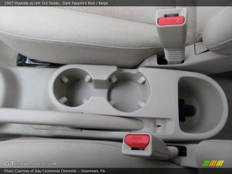 Dark Sapphire Blue / Beige 2007 Hyundai Accent GLS Sedan