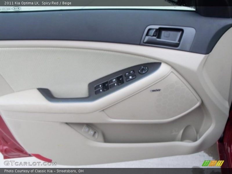 Spicy Red / Beige 2011 Kia Optima LX