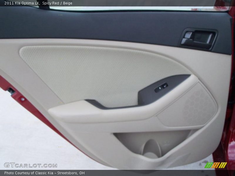 Spicy Red / Beige 2011 Kia Optima LX