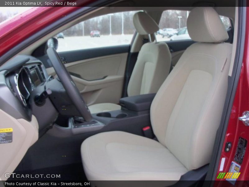 Spicy Red / Beige 2011 Kia Optima LX