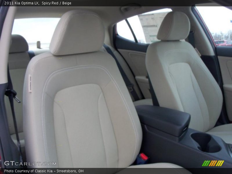 Spicy Red / Beige 2011 Kia Optima LX
